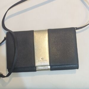 Kate Spade Black and Gold Crossbody Bag